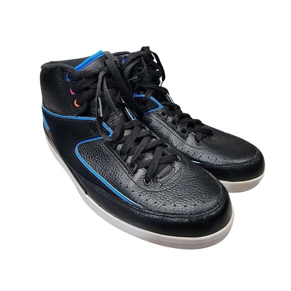 Nike Other - Nike Jordan 2 Retro Black High Top Basketball Sneakers Size 11.5‎ 834274-014
